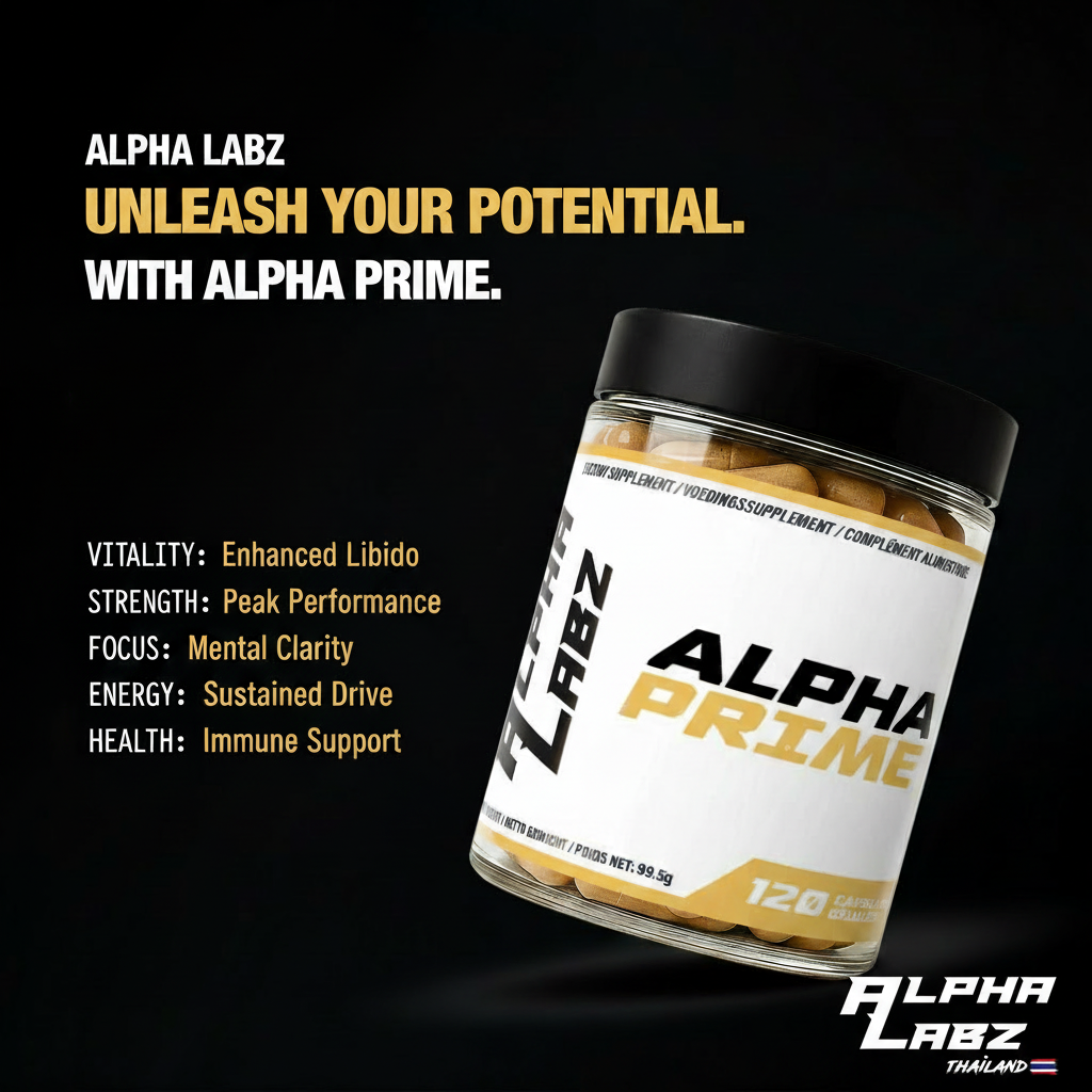 ALPHA PRIME - Booster de Testostérone - Libérez votre plein potentiel physique et mental !
